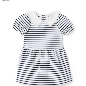 Janie and Jack Collared Stripped Ponte Dress size 5